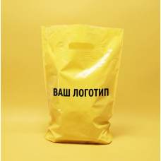 Пакет Банан 30х40см Жовтий Глянцевий З Вашим Логотипом