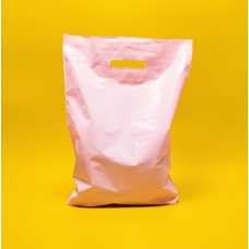 Пакет Банан 30х40см Рожевий Глянцевий З Вашим Логотипом