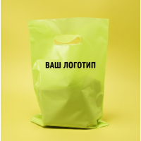Пакет Банан 30х40см Салатовий Глянцевий З Вашим Логотипом