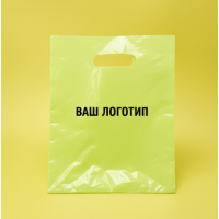 Пакет Банан 30х40см Салатовий Глянцевий З Вашим Логотипом