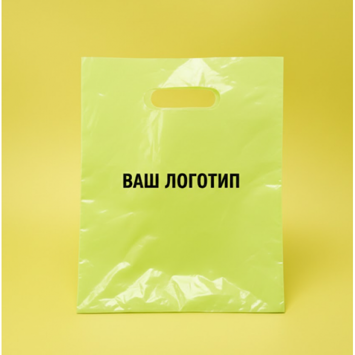 Пакет Банан 30х40см Салатовий Глянцевий З Вашим Логотипом