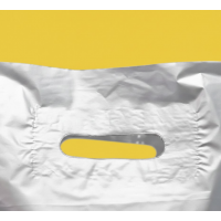 Пакет Банан 30х40см Серебряный Глянцевый С Вашим Логотипом