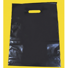 Пакет Банан 30х40см Чорний Глянцевий З Вашим Логотипом