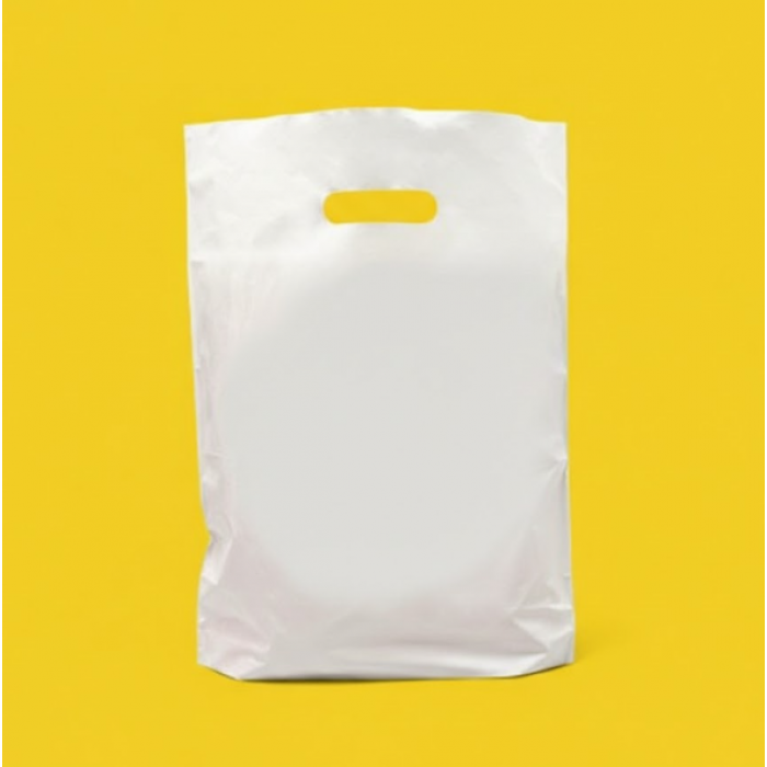 Пакет Банан 35х45см Білий Глянцевий З Вашим Логотипом