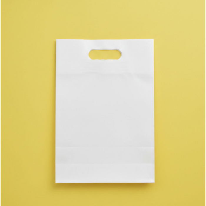 Пакет Банан 35х45см Білий Глянцевий З Вашим Логотипом