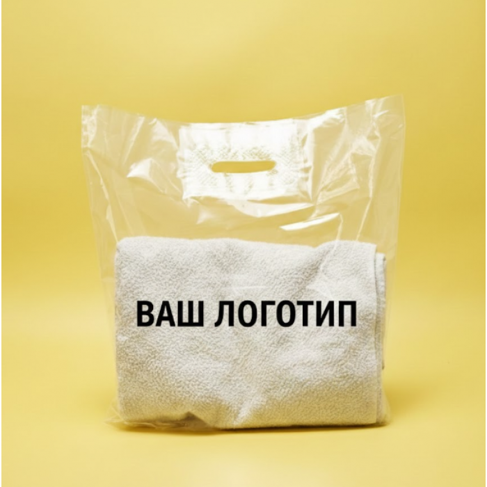 Пакет Банан 40х40см Прозорий глянцевий З Вашим Логотипом