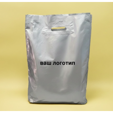 Пакет Банан 40х50см Срібний З Вашим Логотипом