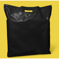 Opakowanie na banany 60x60cm, czarne, błyszczące, z Twoim logo