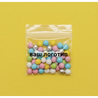 Зіп-пакет Глянцевий Прозорий 9х9см З Вашим Логотипом