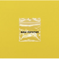 Зіп-пакет Глянцевий Прозорий 9х9см З Вашим Логотипом