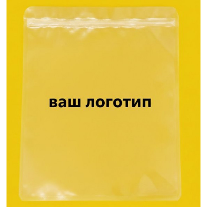 Зіп-пакет Глянцевий Прозорий 15х20см З Вашим Логотипом