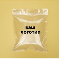 Зип-пакет Глянцевый Прозрачный 24х30см С Вашим Логотипом