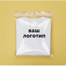 Зіп-пакет Глянцевий Прозорий 24х30см З Вашим Логотипом