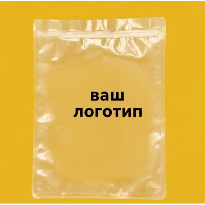 Зіп-пакет Глянцевий Прозорий 28х37см З Вашим Логотипом