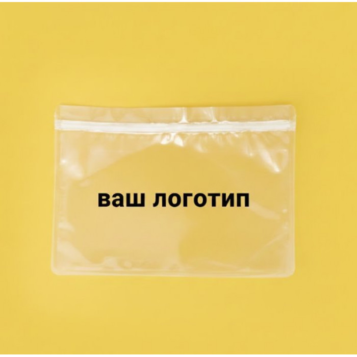 Зіп-пакет Глянцевий Прозорий 30х25см З Вашим Логотипом