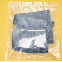 Torebka strunowa błyszcząca przezroczysta 35x40cm z Twoim logo