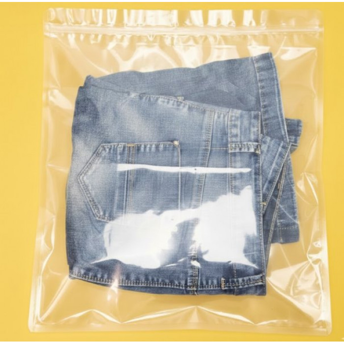 Зіп-пакет Глянцевий Прозорий 35х40см З Вашим Логотипом