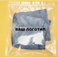 Зіп-пакет Глянцевий Прозорий 35х40см З Вашим Логотипом