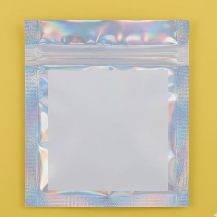 Зіп-пакет Голографічний 20х25см З Вашим Логотипом