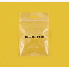 Зіп-пакет Прозорий Глянцевий 20х30см з ручкою та Вашим Логотипом