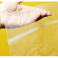 Зіп-пакет Прозорий Глянцевий 20х30см з ручкою та Вашим Логотипом
