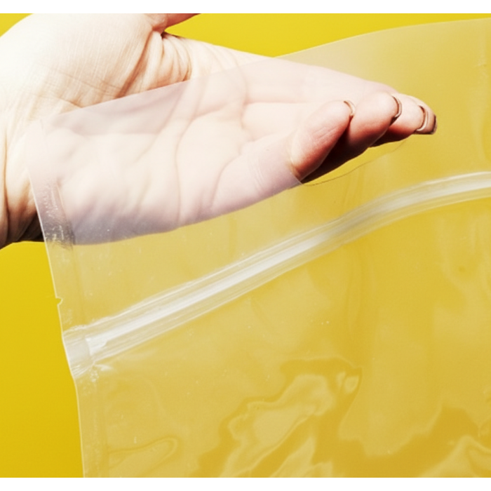 Зіп-пакет Прозорий Глянцевий 20х30см з ручкою та Вашим Логотипом