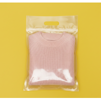 Зіп-пакет Прозорий Глянцевий 24х35см з ручкою та Вашим Логотипом