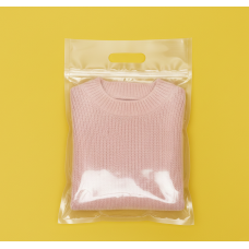 Зіп-пакет Прозорий Глянцевий 24х35см з ручкою та Вашим Логотипом