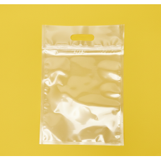 Зіп-пакет Прозорий Глянцевий 24х35см з ручкою та Вашим Логотипом