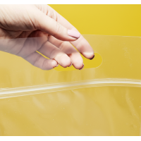 Зип-пакет Прозрачный Глянцевый 28х42см с ручкой и Вашим Логотипом