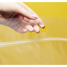 Зіп-пакет Прозорий Глянцевий 28х42см з ручкою та Вашим Логотипом