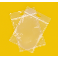 Зип-пакет Прозрачный Глянцевый 28х42см с ручкой и Вашим Логотипом