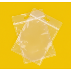 Зіп-пакет Прозорий Глянцевий 28х42см з ручкою та Вашим Логотипом