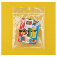 Torba na zamek błyskawiczny Przezroczysta Błyszcząca 35x45cm z uchwytem i Twoim logo