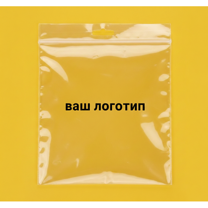 Зіп-пакет Прозорий Глянцевий 45х55см з ручкою та Вашим Логотипом