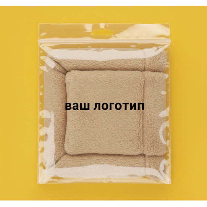 Зіп-пакет Прозорий Глянцевий 45х55см з ручкою та Вашим Логотипом