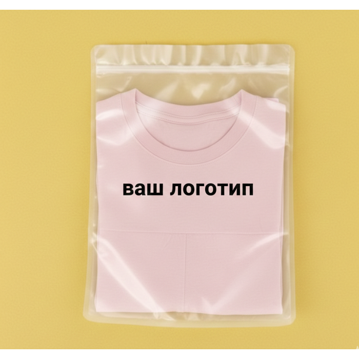 Зіп-пакет Прозорий Матовий 30х40см З Вашим Логотипом