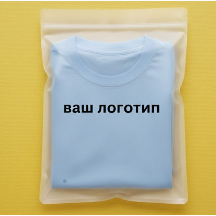 Зіп-пакет Прозорий Матовий 40х50см З Вашим Логотипом