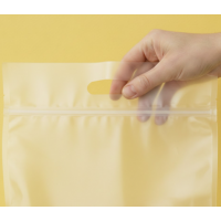 Зип-пакет Прозрачный Матовый 24х35см с ручкой и Вашим Логотипом