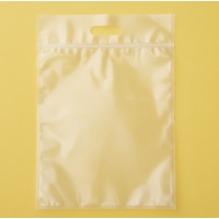 Torba na zamek błyskawiczny Przezroczysta Matowa 28x42cm z uchwytem i Twoim logo