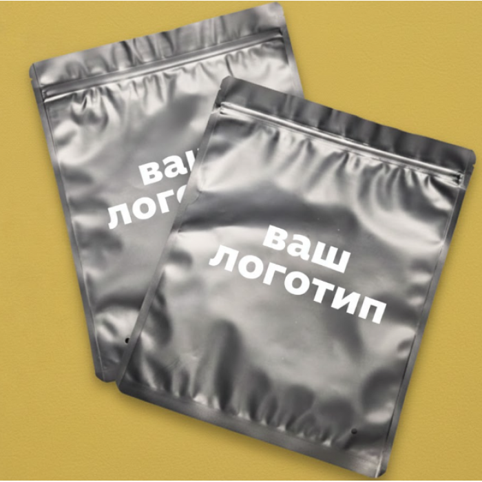 Зіп-пакет Чорний 25х30см З Вашим Логотипом