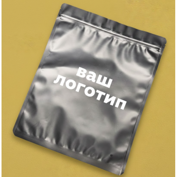Зіп-пакет Чорний 25х30см З Вашим Логотипом