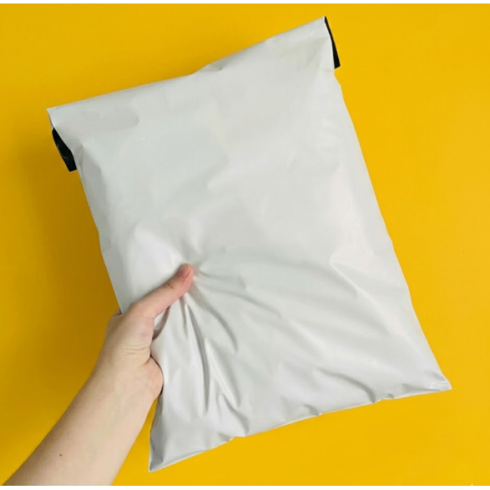 Бандерольний Кур'єрський Пакет Білого кольору матовий 25х36см З Вашим Логотипом