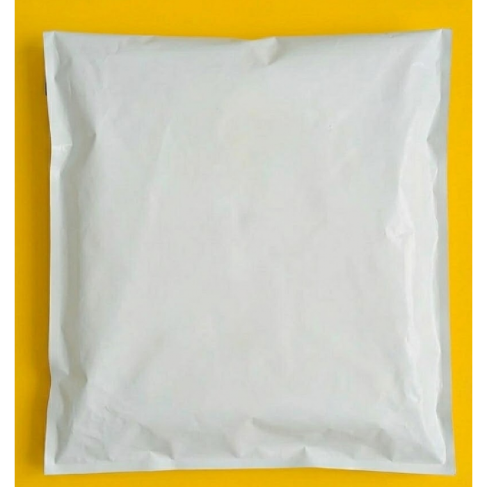 Бандерольний Кур'єрський Пакет Білого кольору матовий 38х40см З Вашим Логотипом