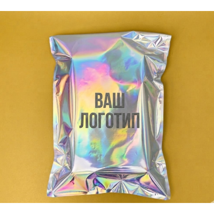 Бандерольний Кур'єрський Пакет Голографічний 25х36см З Вашим Логотипом