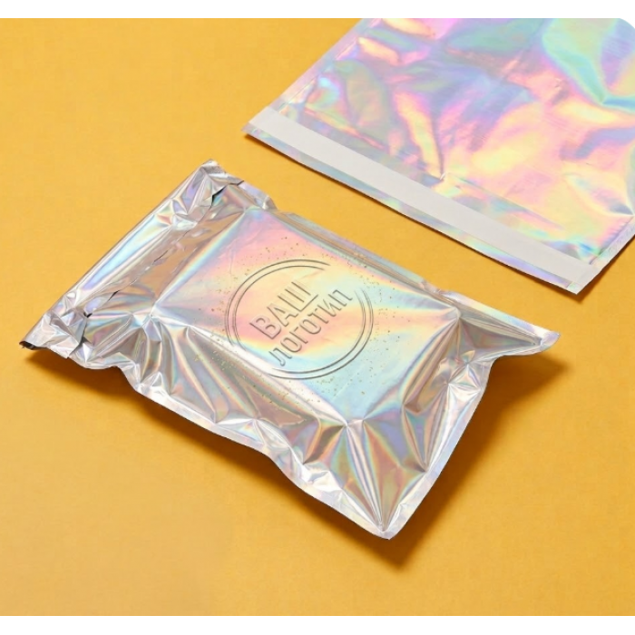 Бандерольний Кур'єрський Пакет Голографічний 34х44см З Вашим Логотипом