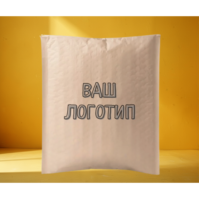 Бандерольний Кур'єрський Пакет Крафтовий 23х32х4см З Вашим Логотипом