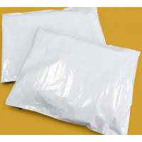 Biała torba kurierska 60x40cm, klapa 4cm z Twoim logo