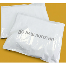 Білий Кур'єрський Пакет 60х40см 4 см клапан З Вашим Логотипом
