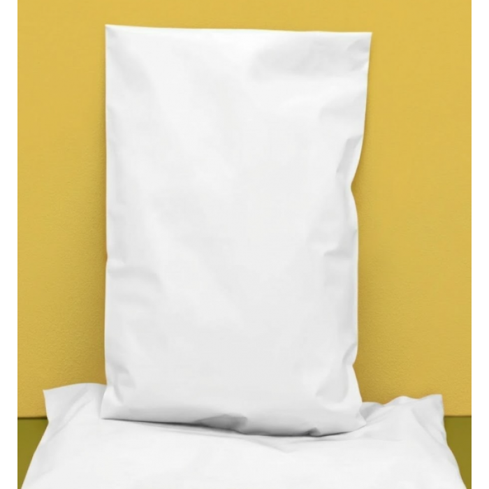 Білий Кур'єрський Пакет 30х40см 4 см клапан З Вашим Логотипом